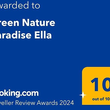Green Nature Paradise 엘라 외부 사진